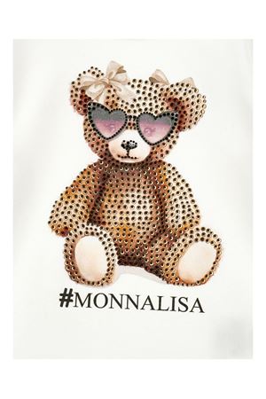 white cotton tshirt MONNALISA KIDS | 19F61660030001